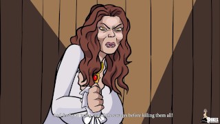 Busty Hentai Babe Submits to Her BBC Vampire Master