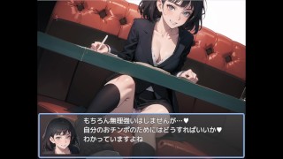 Busty OL Footjob Defeat in Evil Organization RPG Hentai