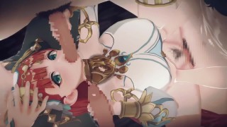 Nilou’s 3D Group Sex with Many Men Hentai Animation Fantasy