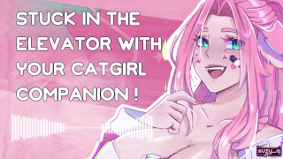 Elevator Catgirl ASMR: Stuck with Your Erotic Companion