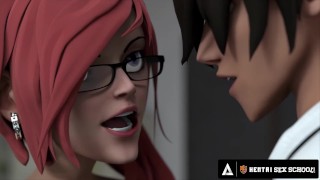 Hentai Sex School Busty Teacher Creampies Horny Students