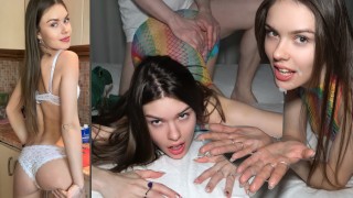 College Girl Loves Tasty Food & Thick Cock in Dorm Fuck