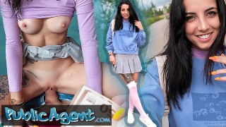 Public Agent – Skinny College Coed Flashes & Fucks for Euros