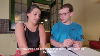 Professor Blackmails Shy Coed for Exam Passing Fuck