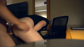 Campus Twink Interrupts Late Study For Juicy Cock Desire