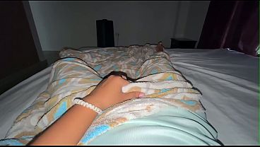 Naughty College Coed Fingers Herself Before Morning Class