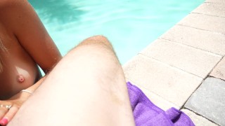 My Perverted Step Brother Came on me in the Pool Coed