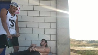 Public Cum Shot: Street Friend Fuck
