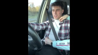 Risky Roadside Blowjob: Sucking Cock in Traffic