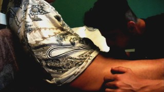 Alpha Gay Blowjob: Wife Won’t Suck So I Deepthroat Him