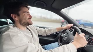 Car Jerk Off Session Ends With Brutal Post Orgasm Torment