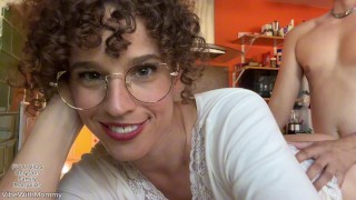 Horny Vlogger StepMom Seduces College Guy – Raw Anal Creampie