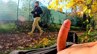 MILF Titty Fuck in the Park: Slut Can’t Resist Dickflash