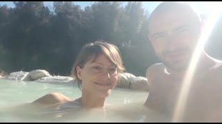 Voracious MILF Fucked by Voyeurs in Tuscany Thermal Waters