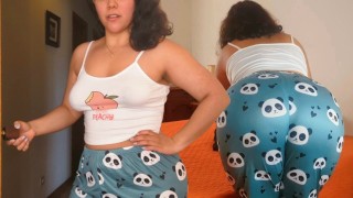 Stepmom Scolds Stepson Before Demanding Sexy Massage Relief