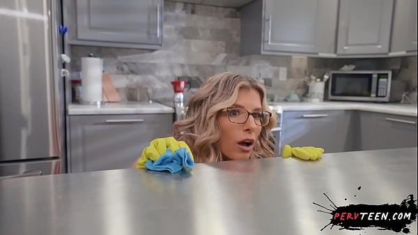Girlfriend’s MILF Mom Craves Secret Under Table Blowjob