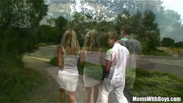 Blonde MILF Eva Enjoys Hot Public Double Pleasure
