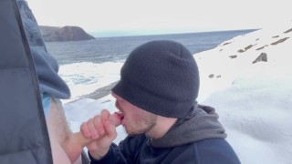Straight but Curious Stranger Shoots Cum in My Mouth on a Public Hiking Trail