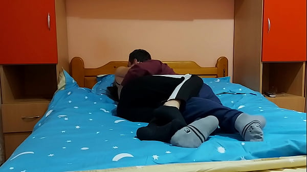 Petite babe rides a big cock