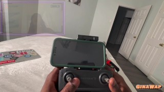 WTF Step Bro! You’re Looking At Me Masturbate With A Spy Drone