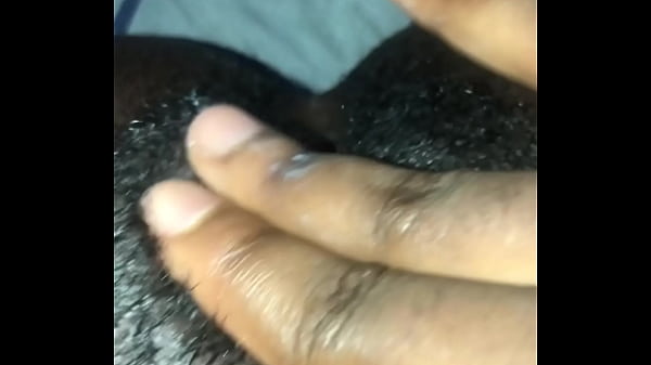Ebony solo masturbation