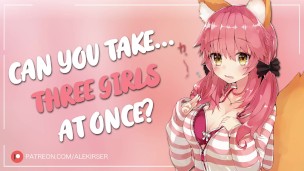 Puppy Girl Harem Gets Pounded by Multiple Dicks in an Audio-Fueled Orgy