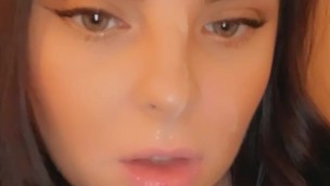 Scarlet James’ Cum Drenched Facial Frenzy – A Thoroughly Used Slut