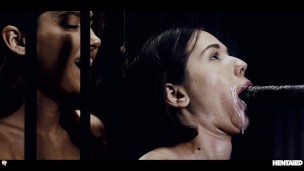 Stupid Human Babe Gets Ripped Apart by Hungry Alien Tentacles, Spewing Jizz