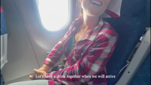 Airborne Encounters: Frenchy Touch Spies on a Porn Star in the Lavatory