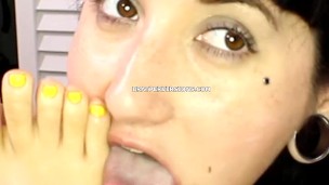 Lesbian Foot Lovers Go Wild: Obsessive Foot Worship and Dirty Talk Fill the Air