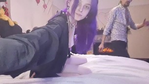Rough Rider Fucks Petite Purplemiss’s Tight Pink Cunt – She Loves Getting Pounded