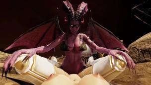 Succubus Seduction – Taking a Ride on a Horny Futa’s Fat Cock from Behind