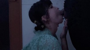 College Coed’s Ball Massage and Nut Licking Blowjob – Cum Floods Her Mouth