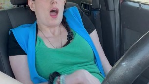 Cute Brunette’s Naughty Lunch Break Masturbation Session