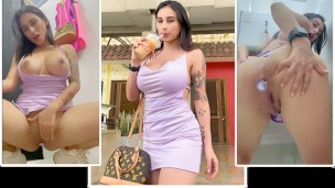 Colombian woman masturbates to orgasm in public
