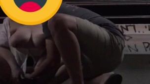 Crossover Climax: Orgasm on the Suspended Bridge