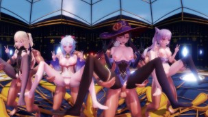 Genshin Impact’s Seducuctive Spectacle – 4K UNCENSORED MMD Orgy with the Game’s Sexiest Characters