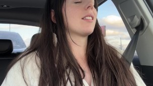 Wintery Drive-Thru Delight – Tim Horton’s Turned into a Sensual Hideaway with a Vibrator in Hand