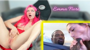 emma fiore’s shocked and aroused reaction to her first interracial porn scene