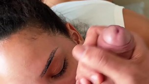 I SWALLOW EVERY DROP – Brunette Nasty Latina Deepthroat POV!