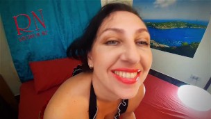 Maid in Nylon & Satin Lingerie Performs Flexible Striptease