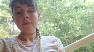 Solo Pleasure on the Deck