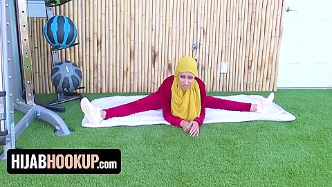 Horny Arabic Babe Kira Perez Rides Trainer Cock Hard